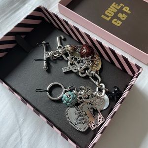 JUICY COUTURE vintage silver charm bracelet